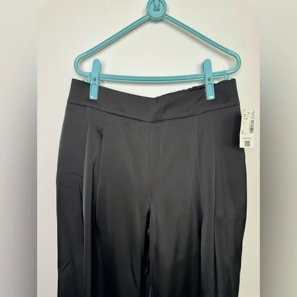 Reitmans Black Satin Trouser Dress Pants Size 8P New 29” inseam - Picture 8 of 10